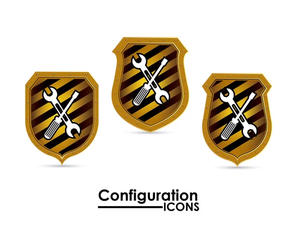 Konfigurationsdesign — Stockvektor
