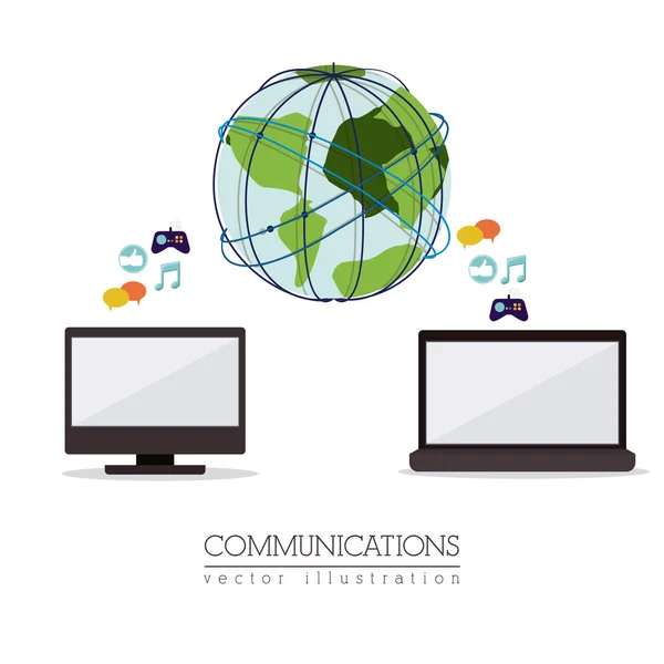 Global Communications design — Stock Vector