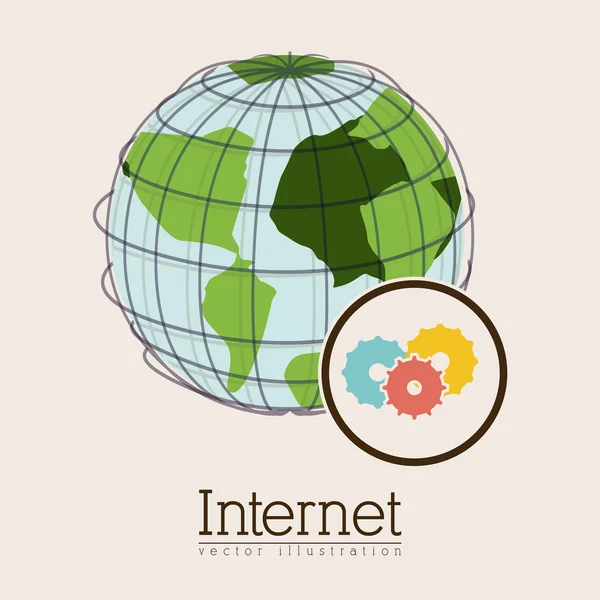 Conception Internet — Image vectorielle