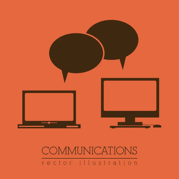 Diseño de comunicaciones globales — Vector de stock