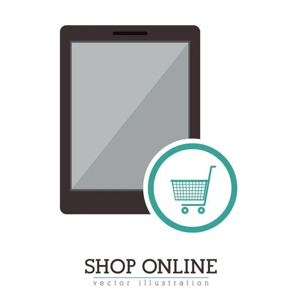 Alışveriş online tasarım — Stok Vektör