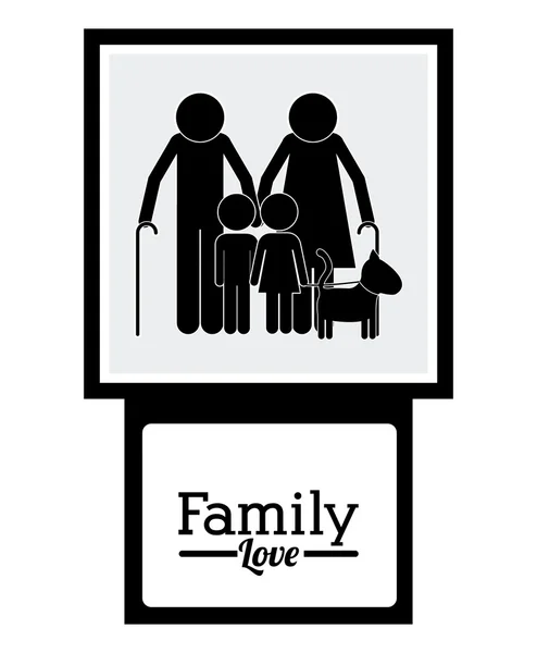Familiendesign — Stockvektor