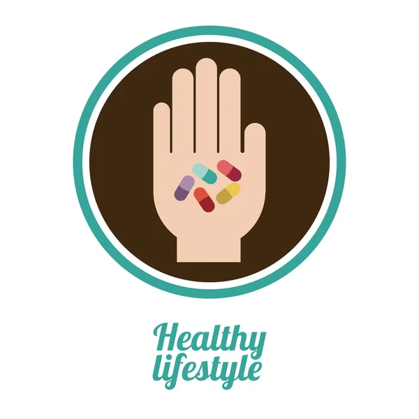 Healthy Lifestyle design — Stock Vector