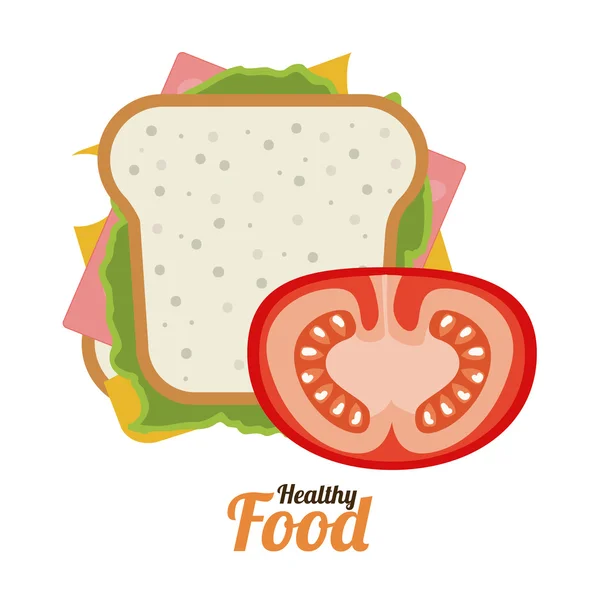 Diseño de estilo de vida saludable — Vector de stock