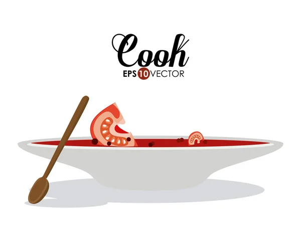 Cook design — Stock Vector