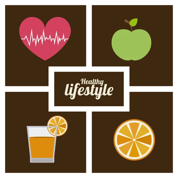 Healthy Lifestyle design — Stock Vector