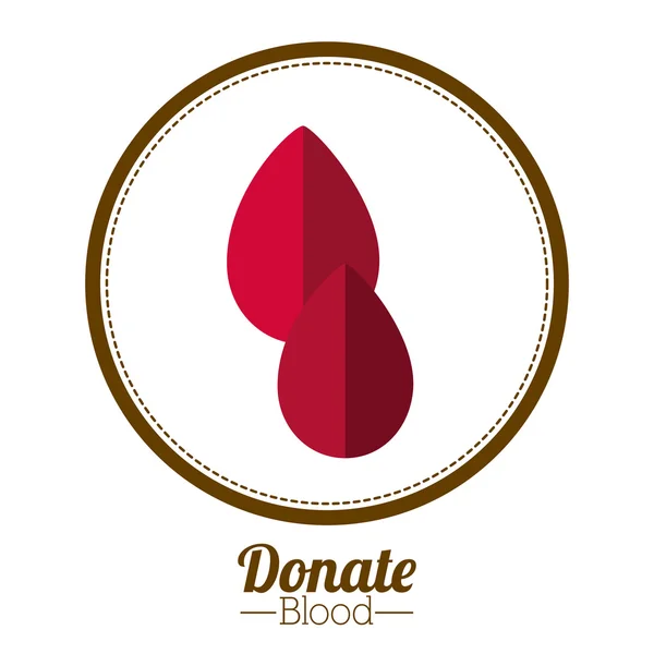 Diseño de donación de sangre — Vector de stock