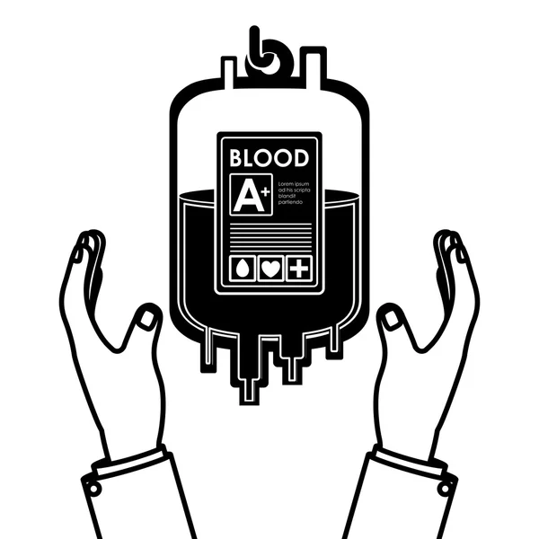 Desenho de doação de sangue —  Vetores de Stock