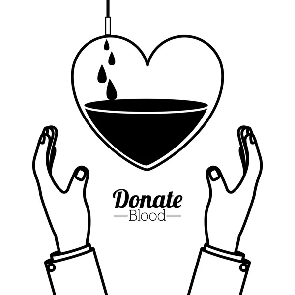 Projekt oddawania krwi — Wektor stockowy