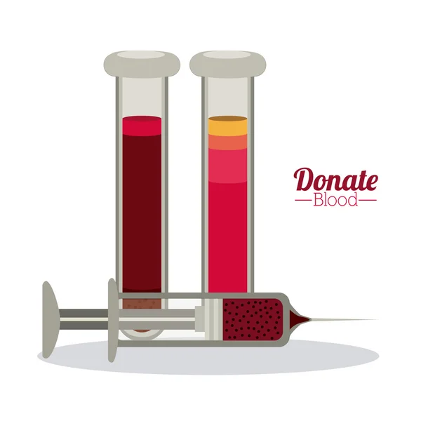 Kan bağışı tasarım — Stok Vektör