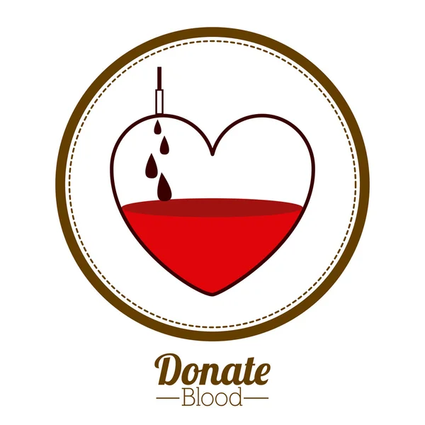 Diseño de donación de sangre — Vector de stock