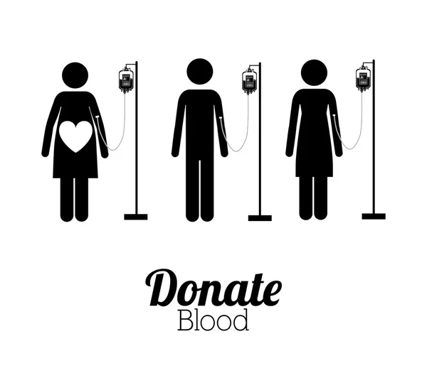 Blood donation design — Stock Vector
