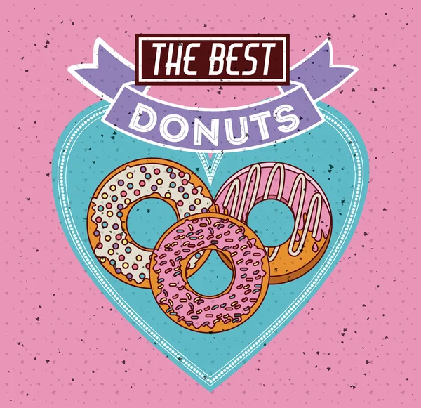 Donuts Diseño de tienda — Vector de stock