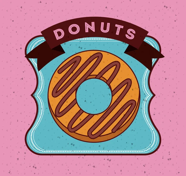 Design de loja de donuts — Vetor de Stock