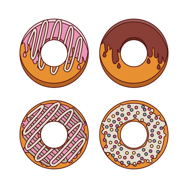 Donut-Design — Stockvektor