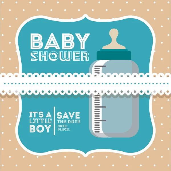 Conception de douche bébé — Image vectorielle