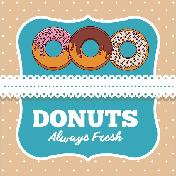 Donuts Diseño de tienda — Vector de stock