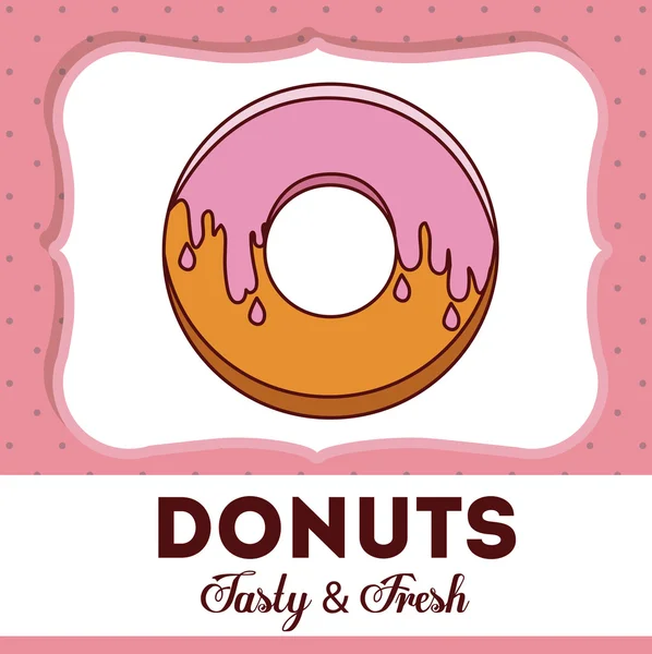 Donuts Diseño de tienda — Vector de stock