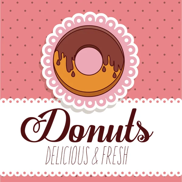 Donuts Shop design — Stock Vector