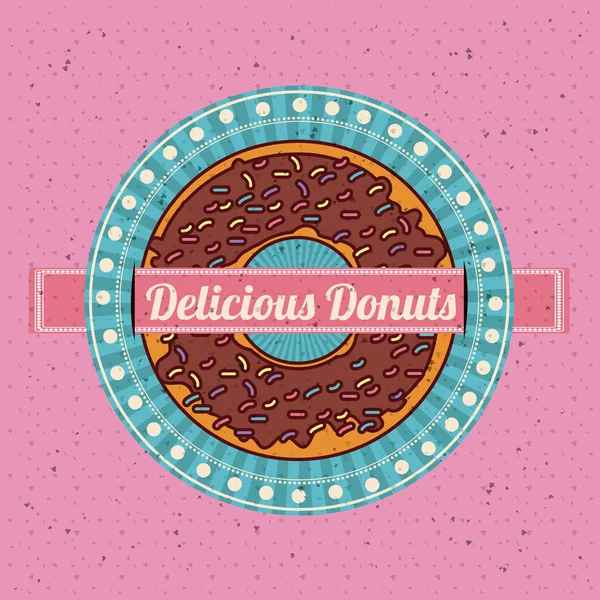 Donuts Diseño de tienda — Vector de stock