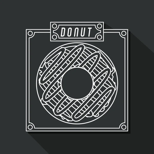 Donuts Diseño de tienda — Vector de stock