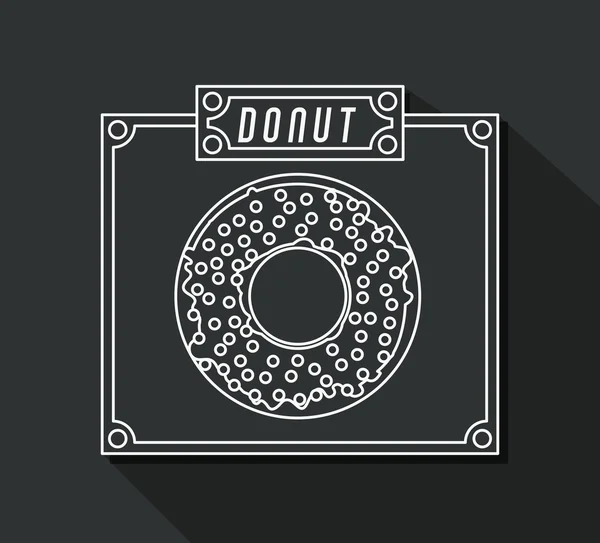 Donuts Diseño de tienda — Vector de stock