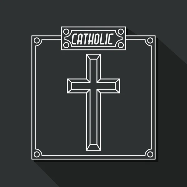 Catholic design — Stock Vector