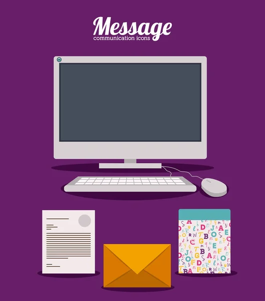 Message design — Stock Vector