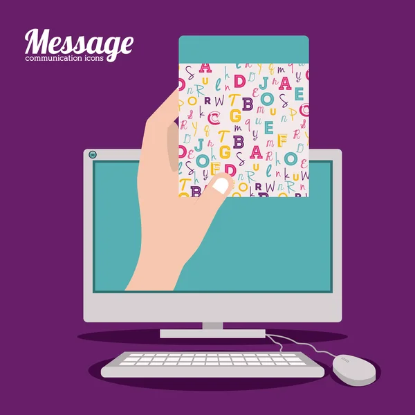 Message design — Stock Vector