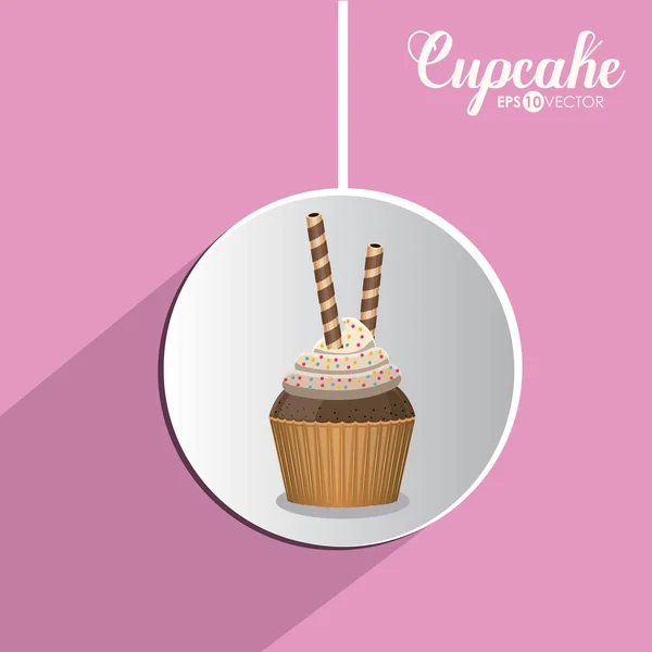Cupcake tervezés — Stock Vector