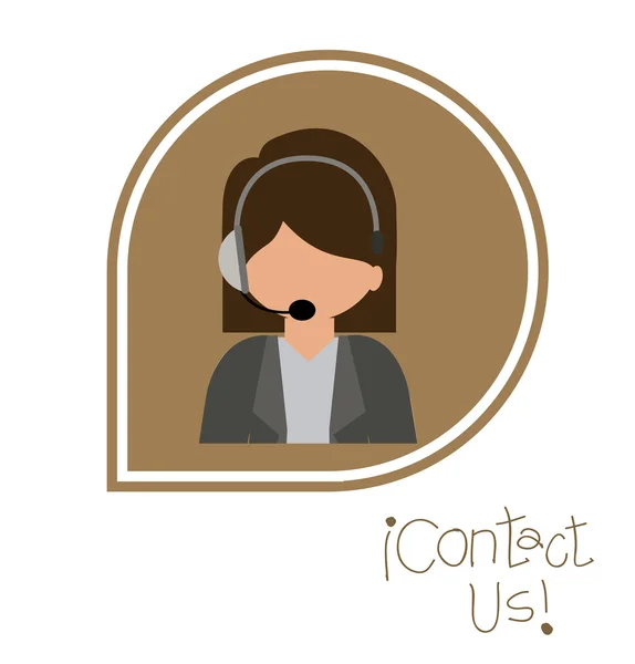 Call center ontwerp — Stockvector