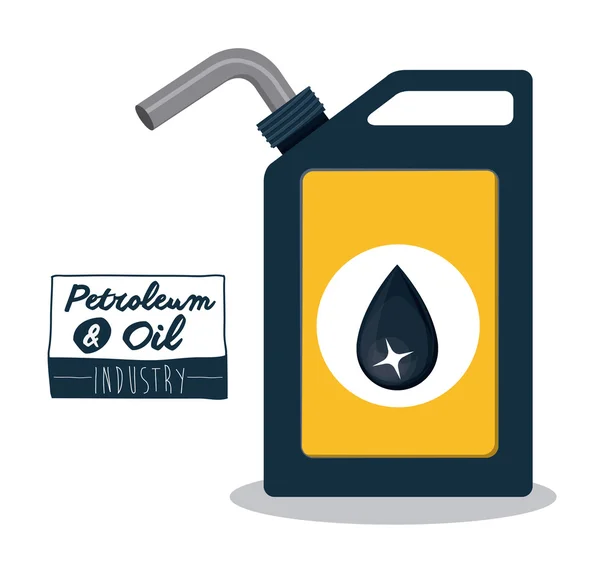 Petróleo e petróleo — Vetor de Stock