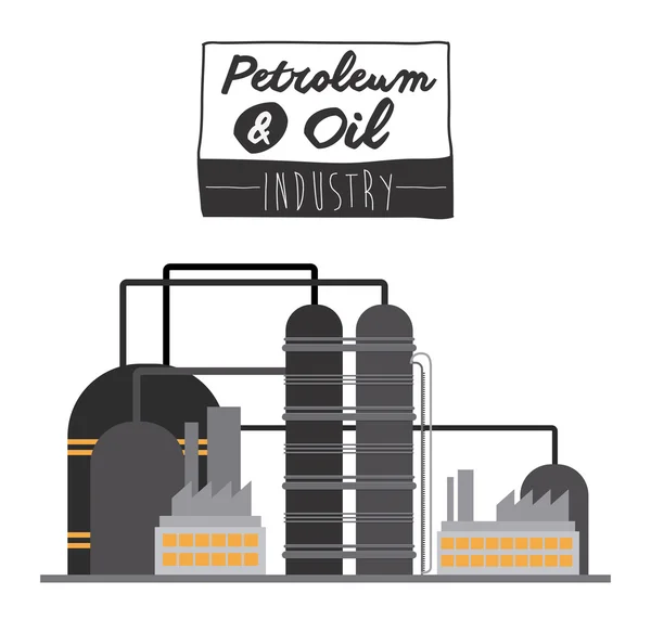 Pétrole et pétrole — Image vectorielle