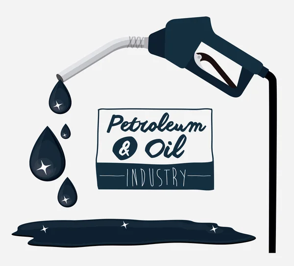 Pétrole et pétrole — Image vectorielle