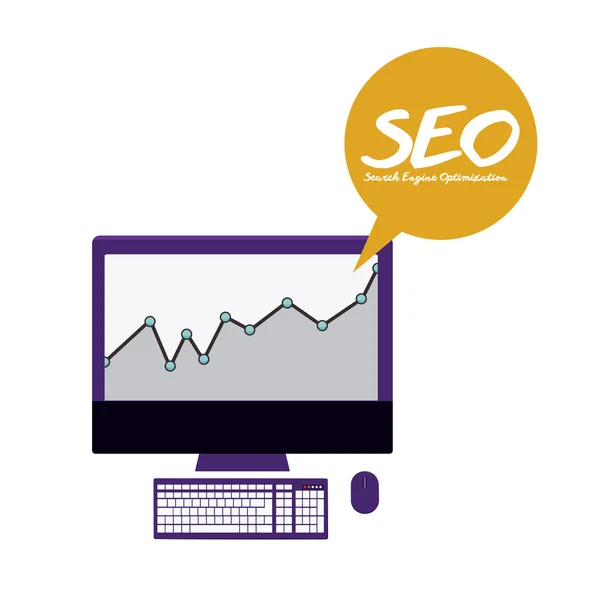 SEO дизайн — стоковый вектор