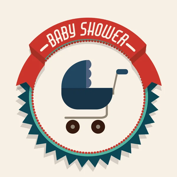 Babydusche — Stockvektor