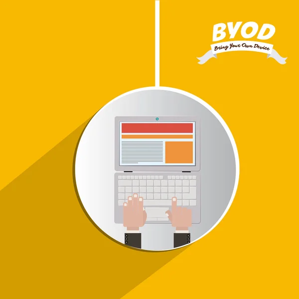 BYOD design — Stock vektor