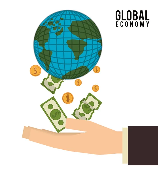 Diseño de economía global — Vector de stock