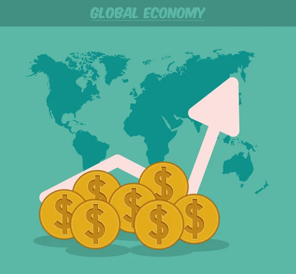 Global ekonomidesign — Stock vektor