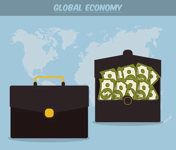 Diseño de economía global — Vector de stock