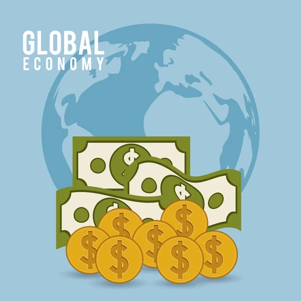 Projekt gospodarki światowej — Wektor stockowy