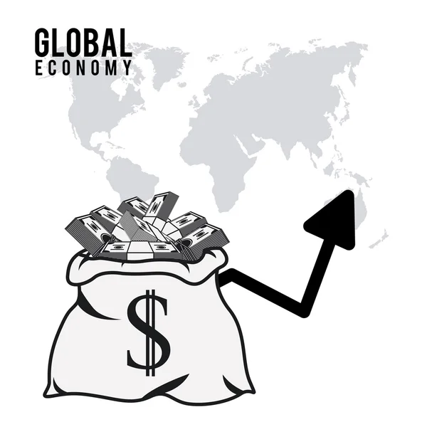 Diseño de economía global — Vector de stock