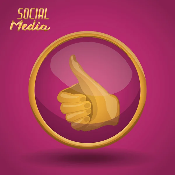 Diseño de redes sociales — Vector de stock