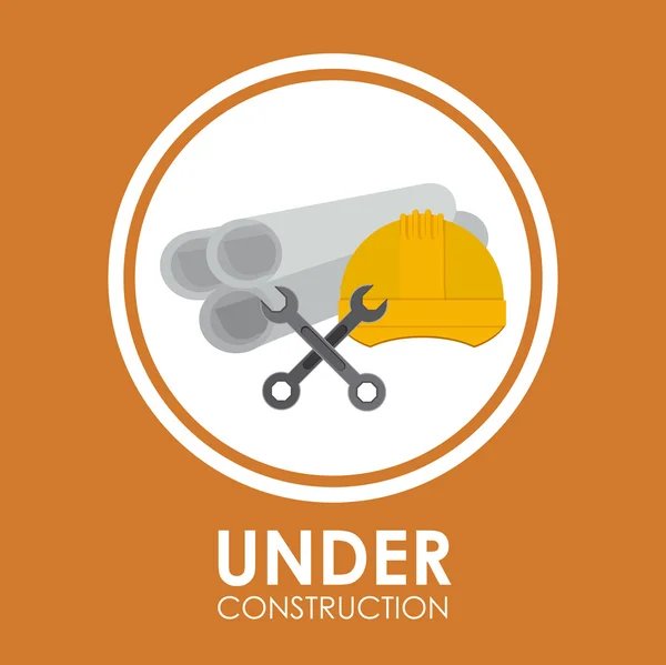 En construcción diseño — Vector de stock