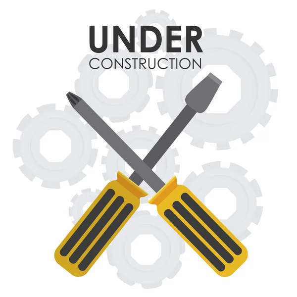 Under construction design — Stock Vector