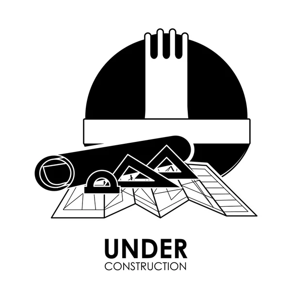 Under construction design — Stock Vector