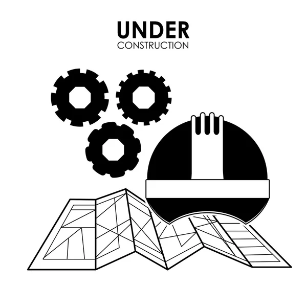 Under construction design — Stock Vector