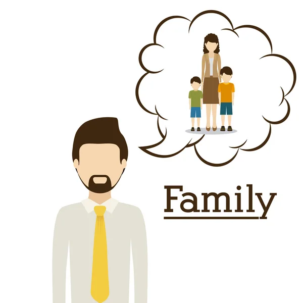 Familie ontwerp — Stockvector