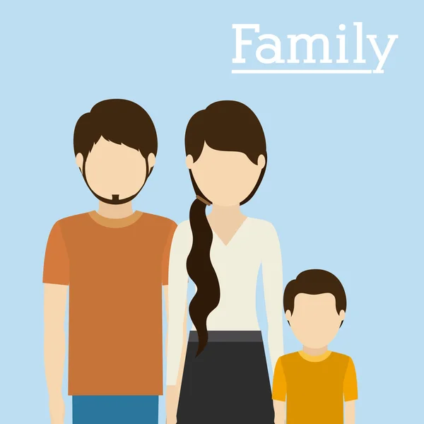 Conception familiale — Image vectorielle