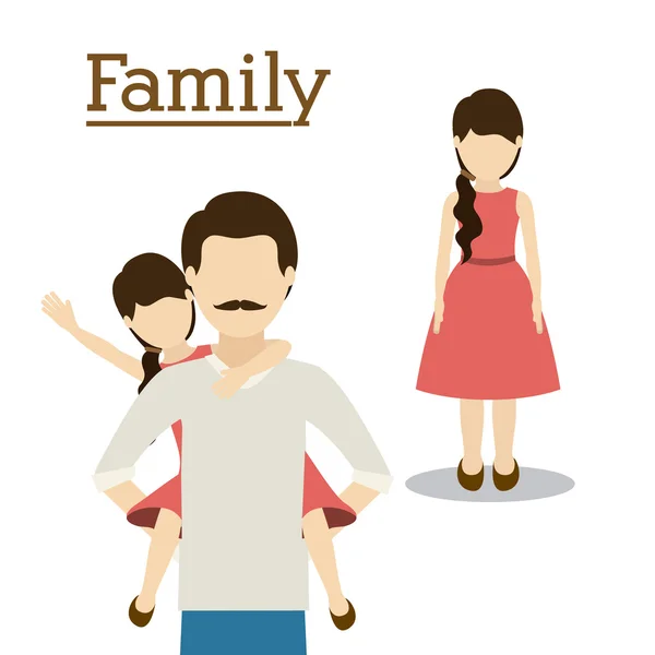 Familie ontwerp — Stockvector